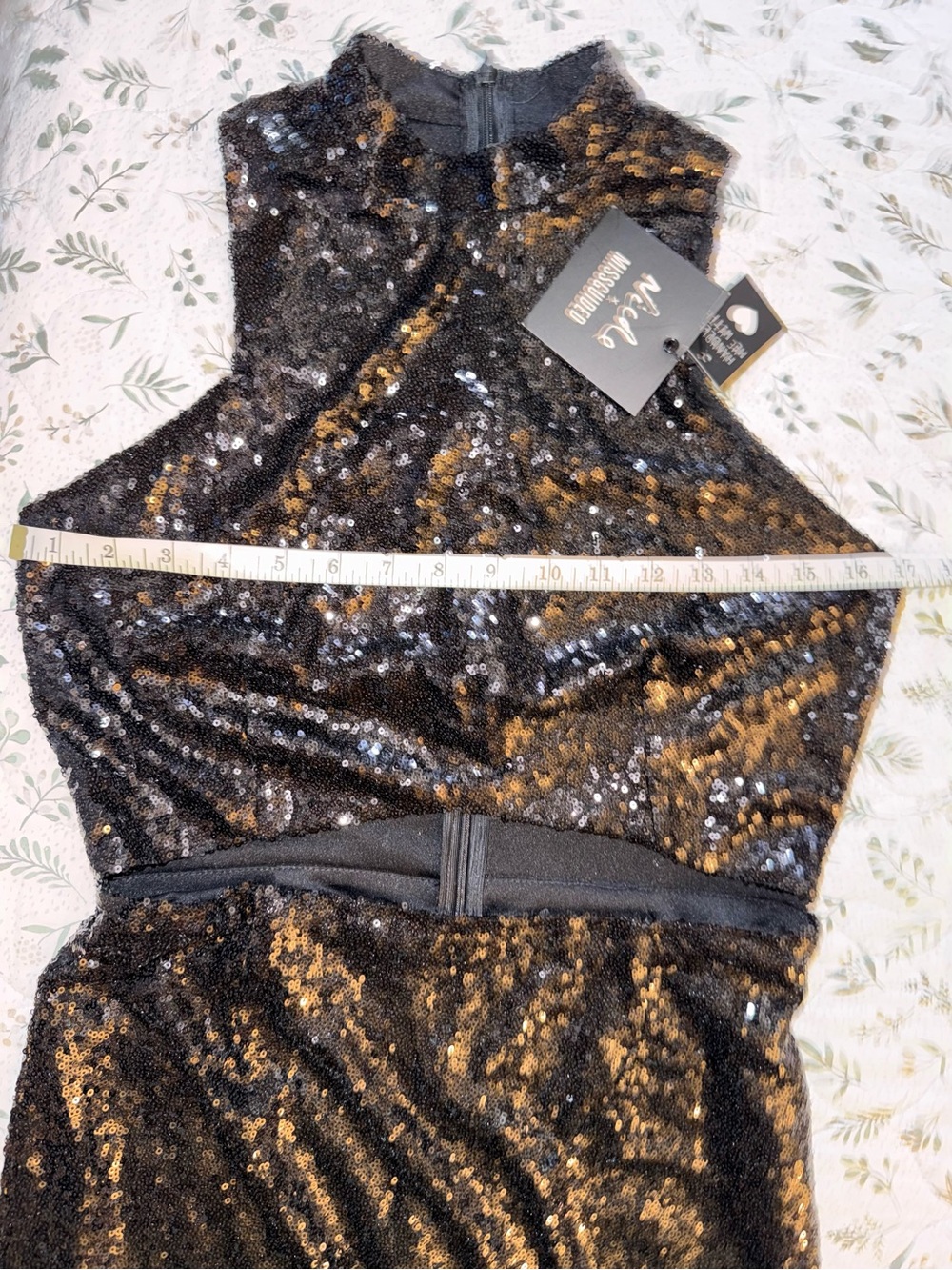 NWT Missguided X Nicole sequin midi dress - Picture 10 of 14